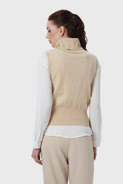 Sweater Mujer Drapead Beige