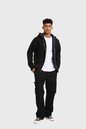 Sweater Hombre Hoodie Negro