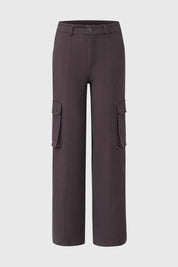 Pantalón Niña Wide Leg Cargo Marengo