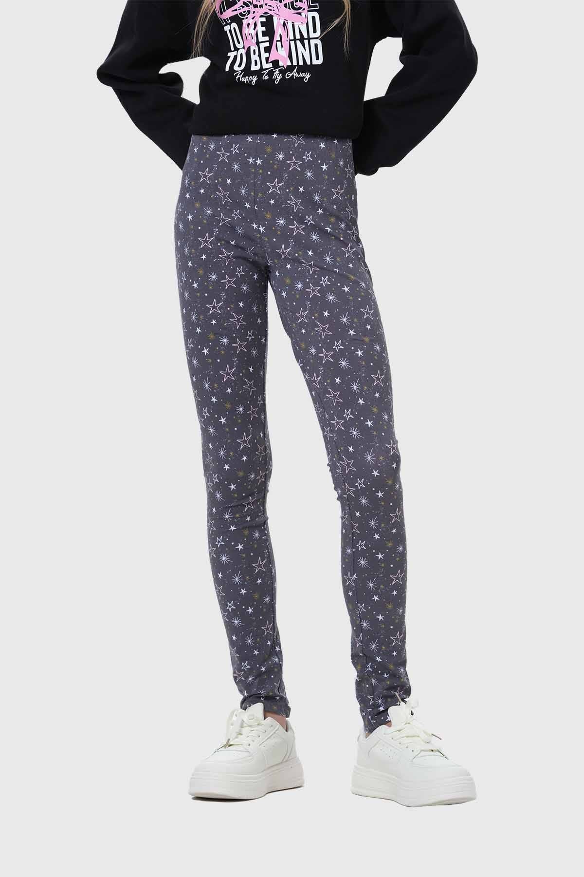 CALZA NIÑA BIPACK LISA PRINT NEGRO FSP IV