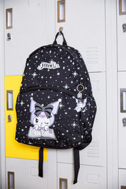 Mochila Escolar Infantil Kuromi 25 Lt. Negro