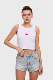 Polera Mujer Bordado Blanco
