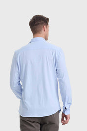 Camisa Hombre Acabado Mercerizado Celeste