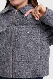 Chaqueta Mujer Paño Gris