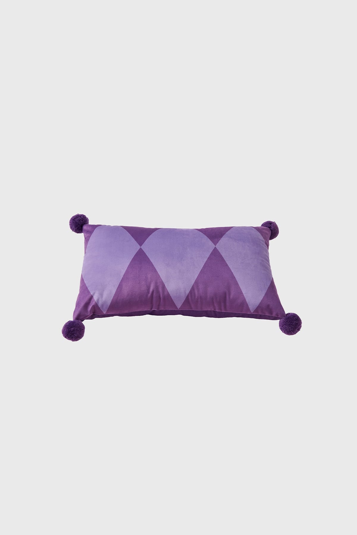 Cojín Pompón Morado