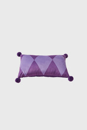 Cojín Pompón Morado