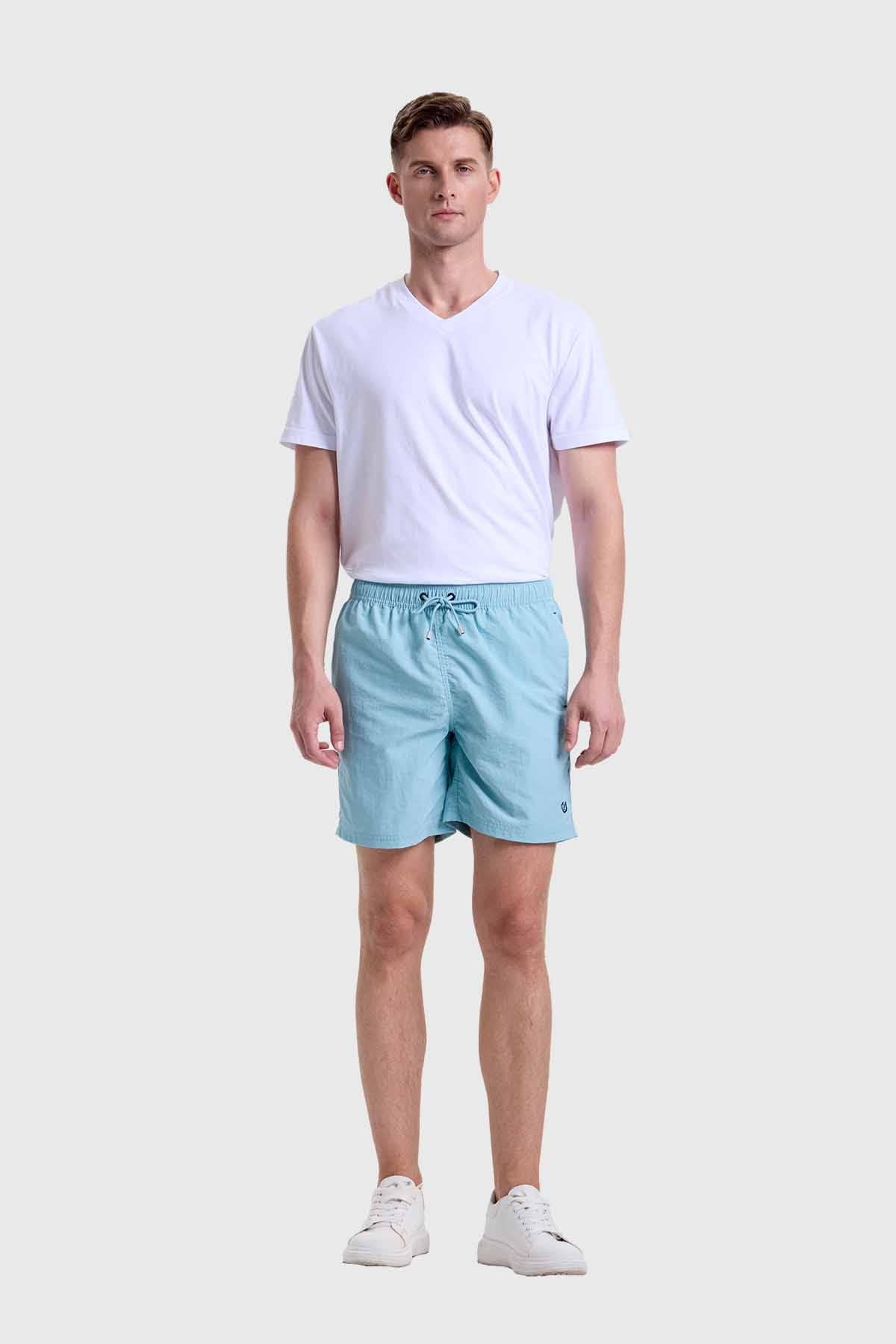 Short De Baño Hombre Celeste