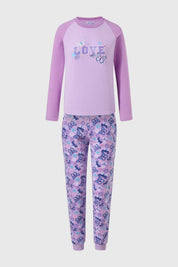 Pijama Niña Polar Lila