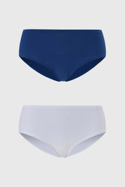 Calzón Mujer Bipack Pantaleta Algodón Azul