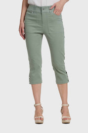 Pantalón Mujer Bolsillo Cargo Verde