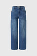 Jeans Niña Moda Wide Leg Azul