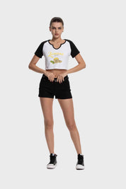 Polera Mujer Bicolor Negro