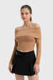 Polera Mujer Bardot Camel