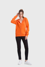 Polerón Mujer Hoodie Naranjo