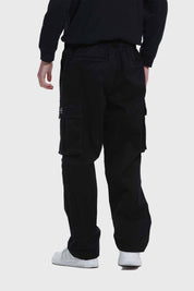 Pantalón Hombre Cargo Recto Negro