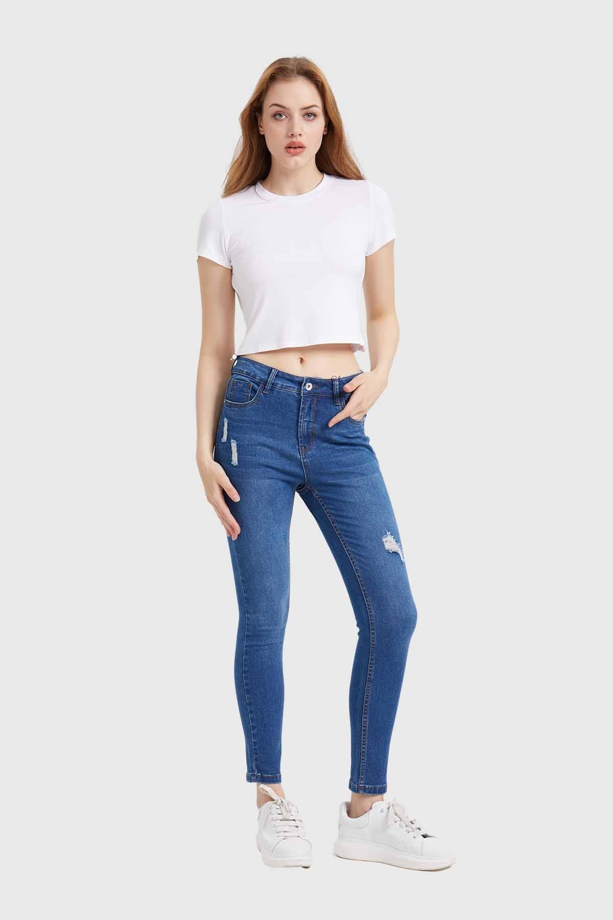 JEANS MUJER SUPER SKINNY LIA AZUL I