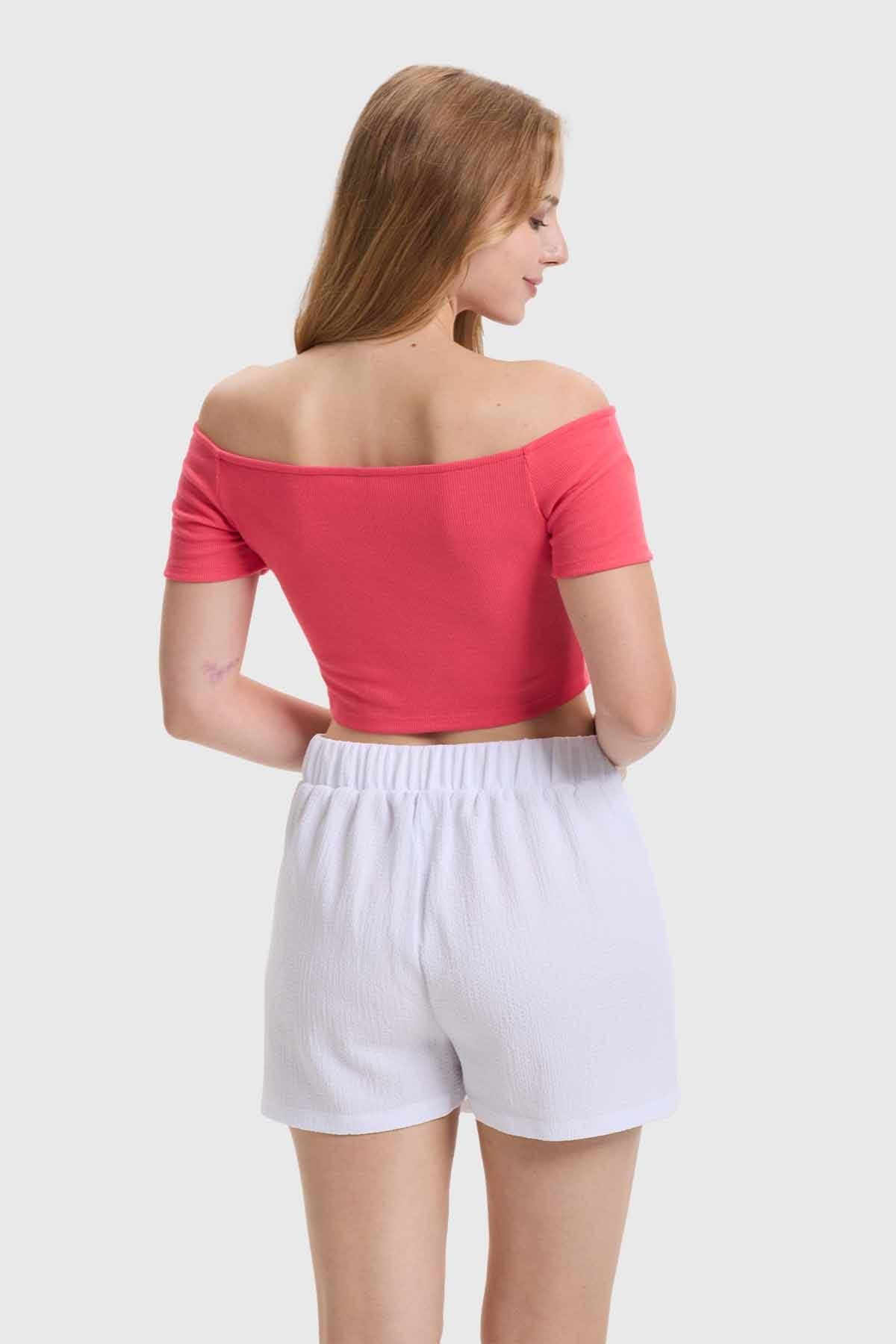 Polera Mujer Bardot Rosado