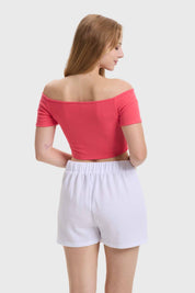 Polera Mujer Bardot Rosado