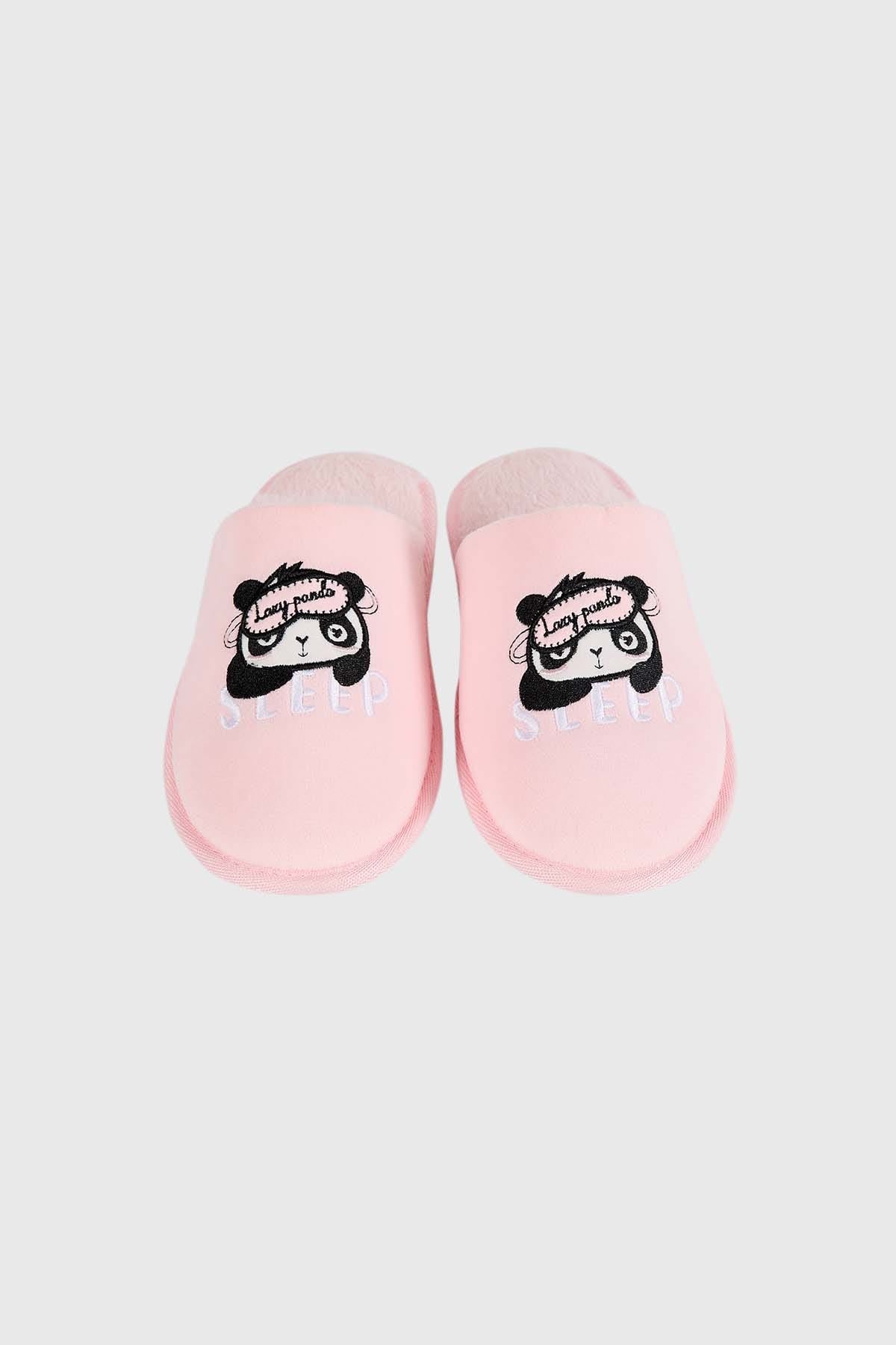 Pantufla Mujer Polar Animales Rosado