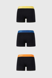 Boxer Hombre Tripack Corto Negro