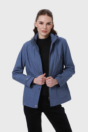 CHAQUETA MUJER GORRO D AZUL INDIGO