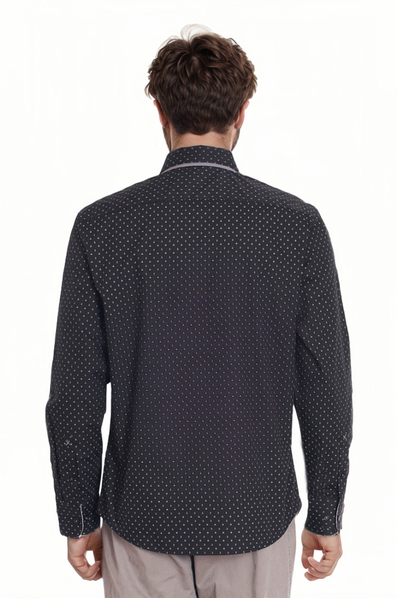Camisa Hombre Print Negro