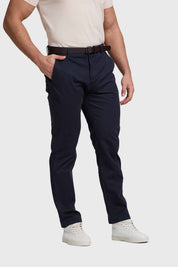 Pantalón Hombre Chino Cinturón Azul