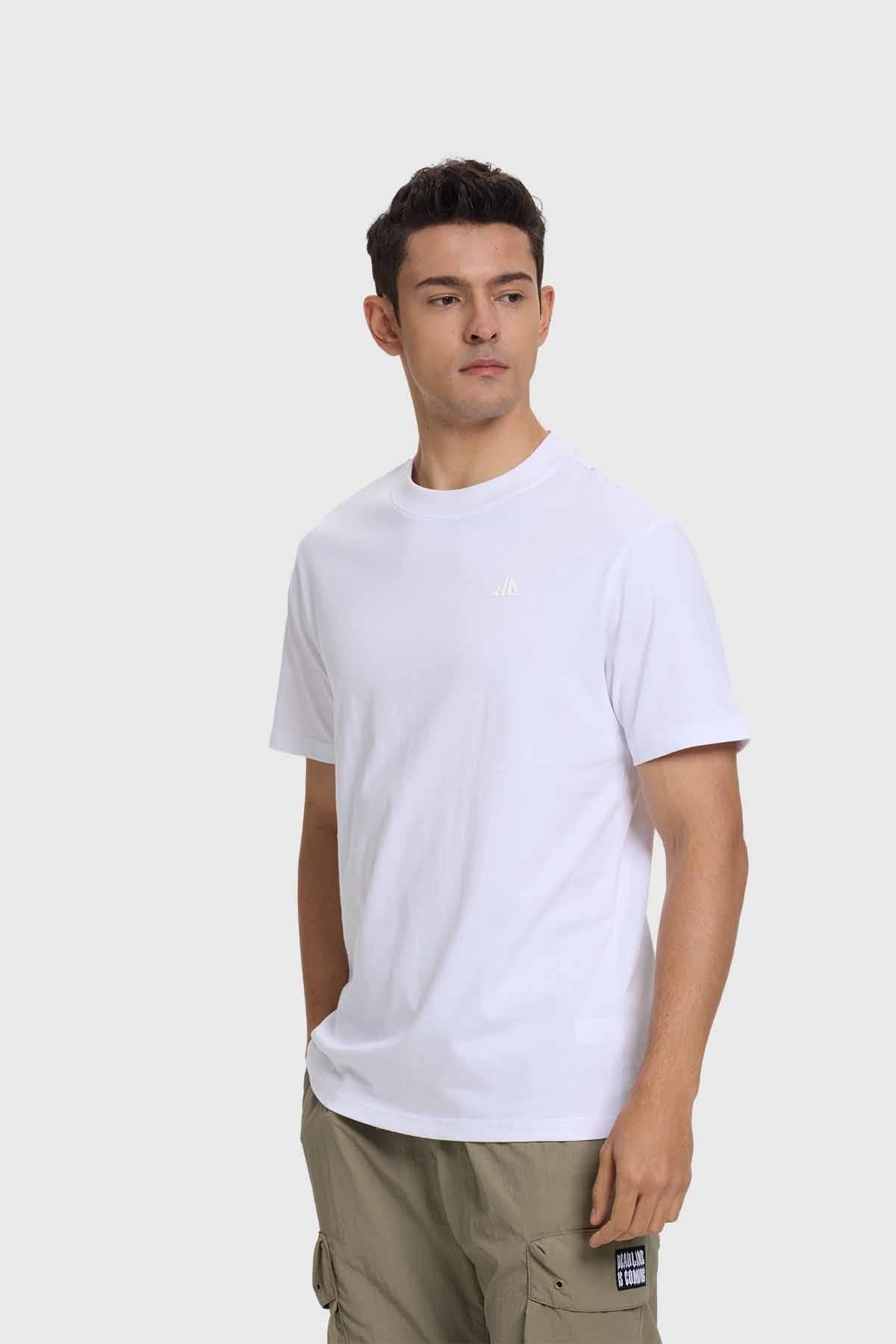 Polera Hombre Long Fit Básica Blanco