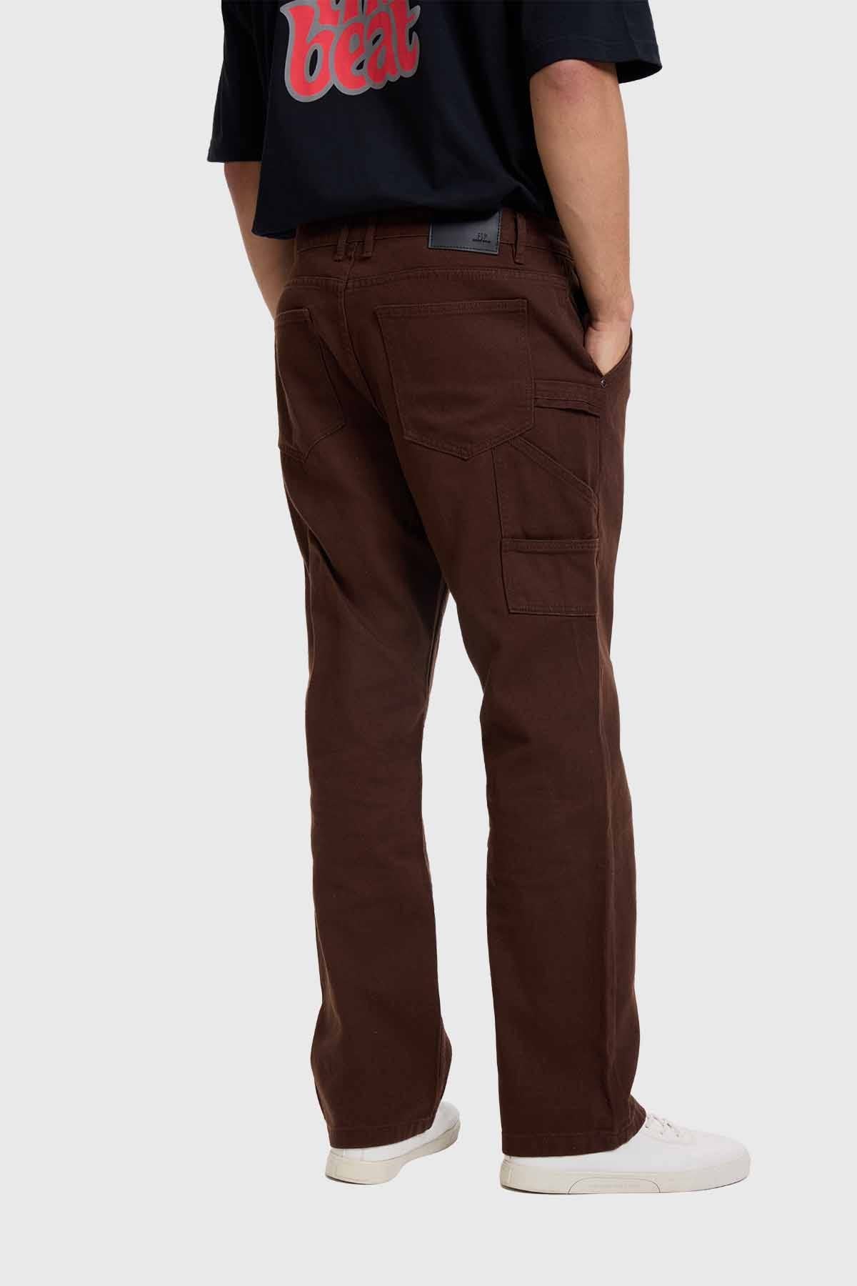 Jeans Hombre Recto Carpintero Arena