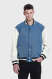 Chaqueta Hombre Con Aplicación Jersey Azul