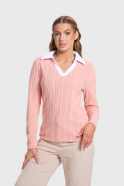 Polera Mujer Camman Rib Rosado