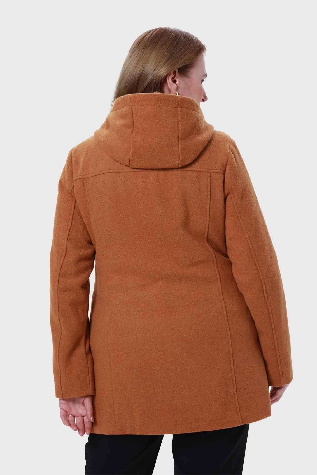 ABRIGO MUJER CON BOLSILLO CAMEL