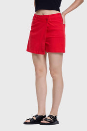 Falda Mujer Short Rojo