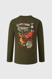 Polera Niño Print Verde