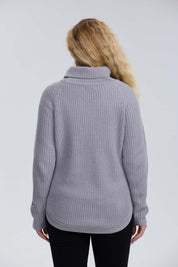 Sweater Mujer Tejido Gris