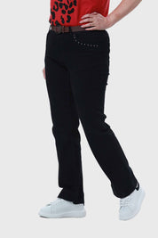 Jeans Mujer Clásico Calce Recto Negro