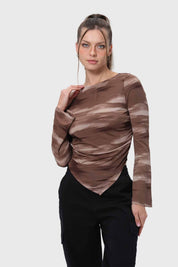 Polera Mujer Café