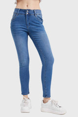 Jeans Skinny Kim Lavado Mujer Azul