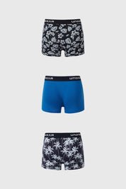 Boxer Hombre Tripack Azul