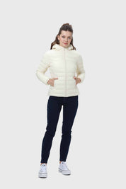 Parka Mujer Corta Plummy Crudo