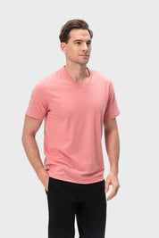 Polera Hombre Casual Básica Damasco