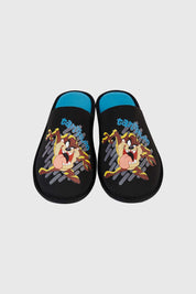 Pantuflas hombre Looney Tunes azul con diseño divertido y suave material