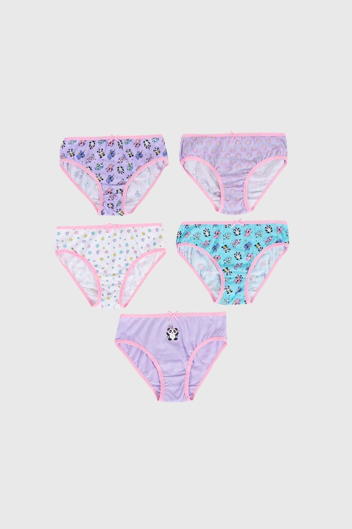 Calzón Niña 5Pack Print Lila
