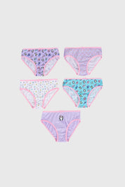 Calzón Niña 5Pack Print Lila