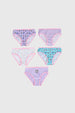 Calzón Niña 5Pack Print Lila