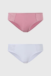 Calzón Mujer Bipack Pantaleta Rosa Viejo