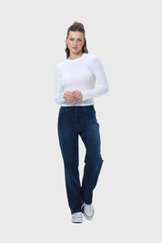 Polera Mujer Botones Blanco