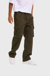 Pantalón Hombre Jogger Cargo Verde