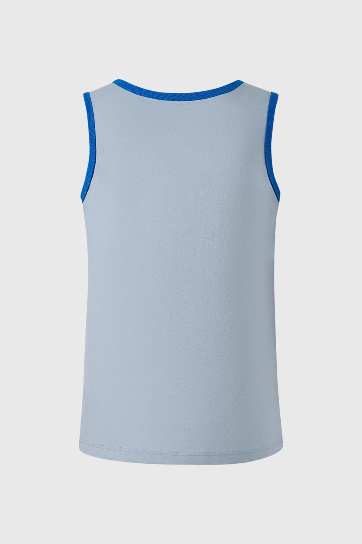 Polera Niño Print Azul