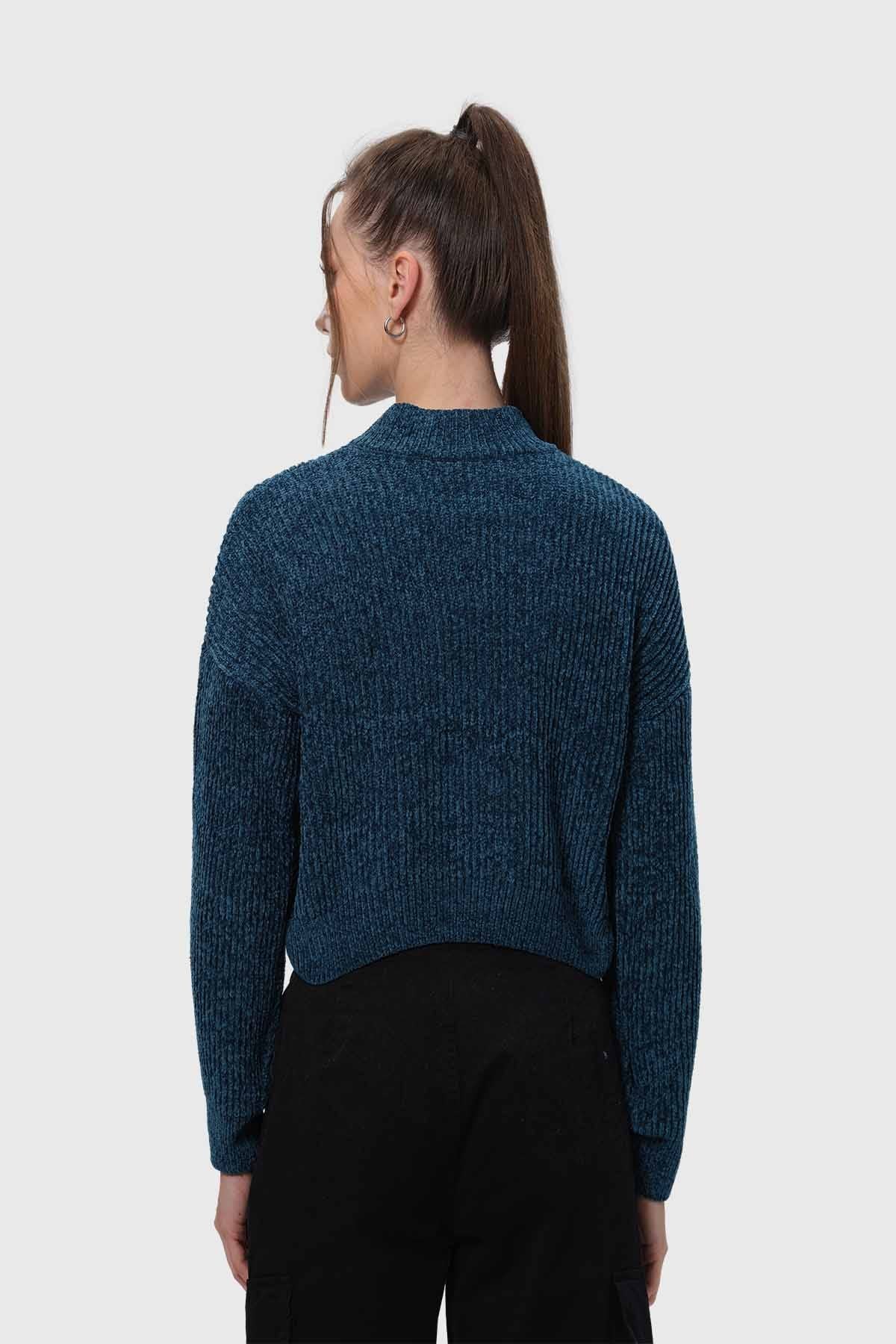 Sweater Mujer Chenille Verde